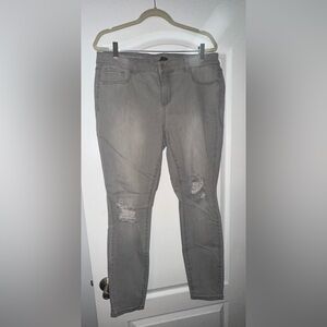 Lane Bryant Gray Skinny Jeans